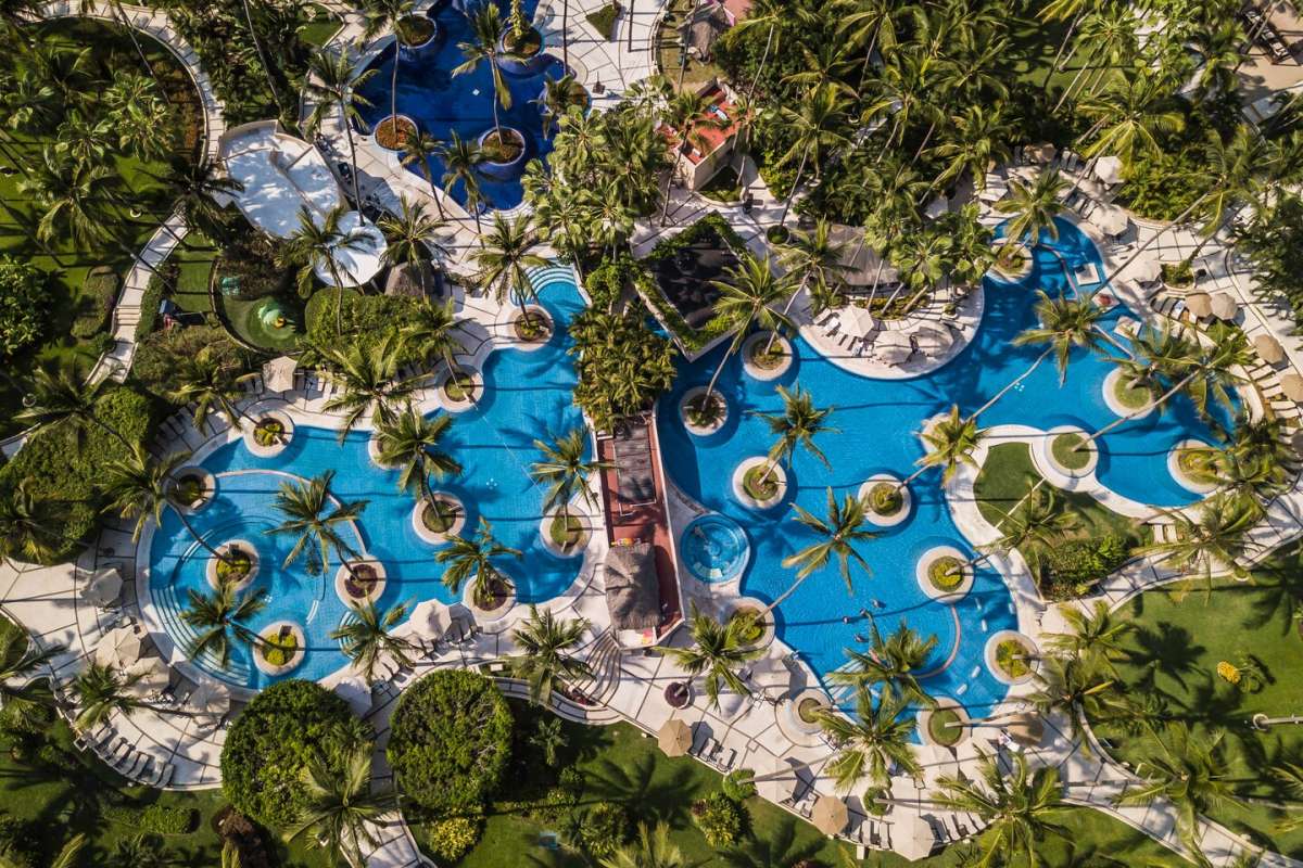 Westin Resort & Spa Puerto Vallarta offers 14 acres of palm trees, pools and beachfront activities