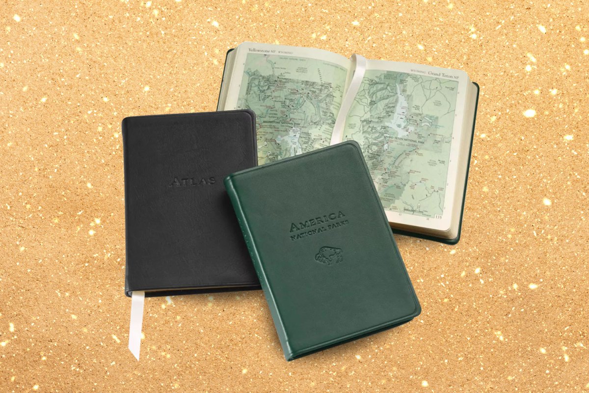 Orvis Personalized Leather-Bound Atlas