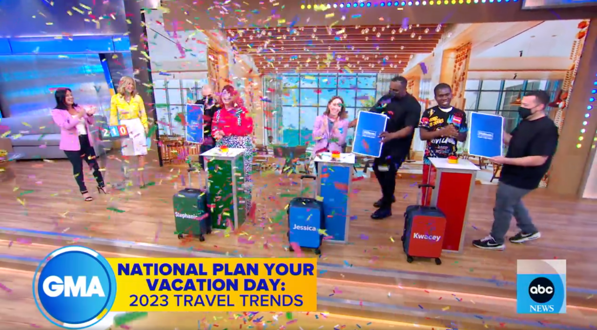 Good Morning America National Plan For Vacation Day Winners