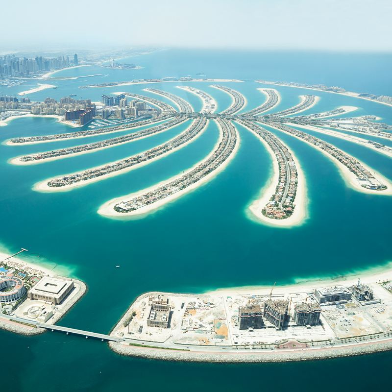 The Palm Islands In Dubai, United Arab Emirates, Middle East